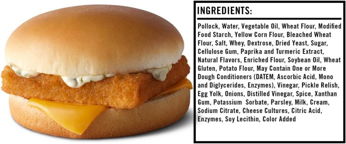 Filet o fish nutrition facts