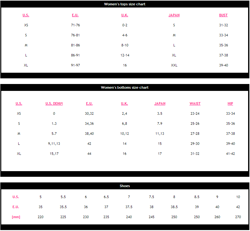 Fashion nova size guide